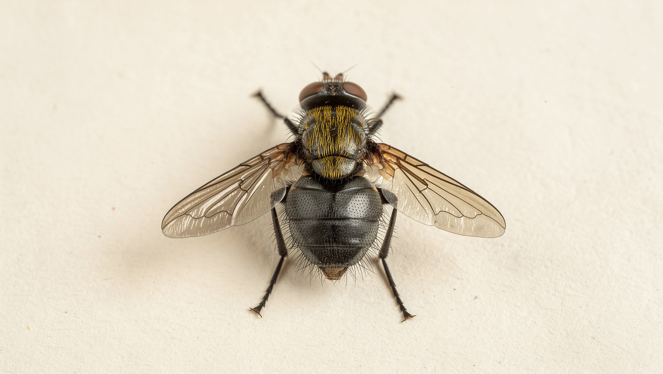 Cluster Fly (Pollenia rudis) specimen photo — The Wild Pest field guide
