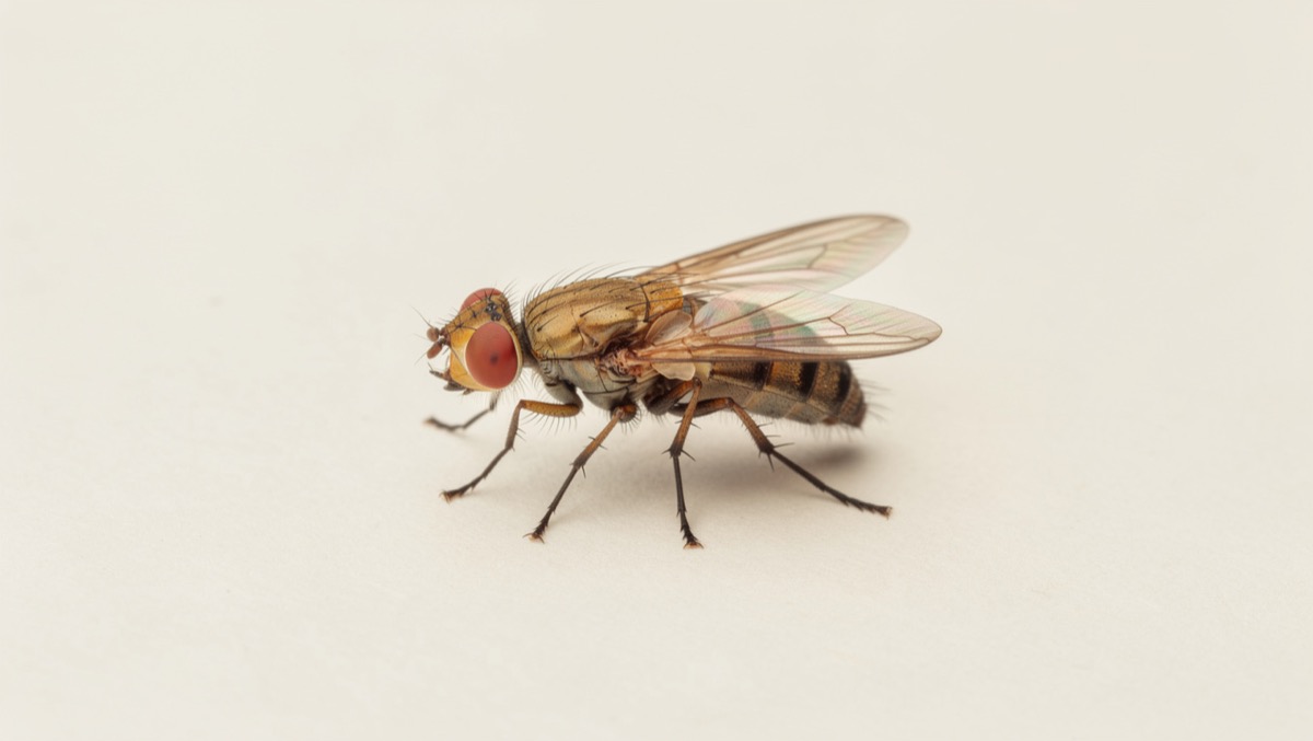 Fruit Fly (Drosophila melanogaster) specimen photo — The Wild Pest field guide