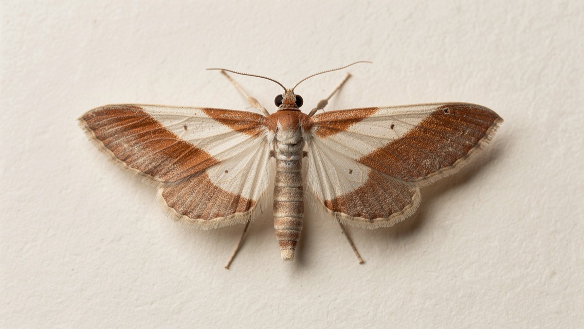 Indian Meal Moth (Plodia interpunctella) specimen photo — The Wild Pest field guide